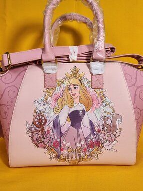 Loungefly Disney Princess Aurora Sleeping Beauty Icon Frame Satchel Handbag NEW